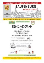 Amtsblatt Nr. 35, 30. August 2013 - Stadt Laufenburg