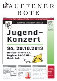Kalenderwoche 42 (erschienen am 17.10.2013) - Stadt Lauffen am ...