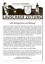 Liebe Mitbürgerinnen und Mitbürger, - Lauscha