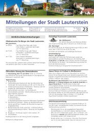 Mitteilungsblatt KW 23 - Lauterstein