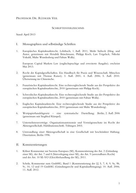 Publikationsliste - Bucerius Law School