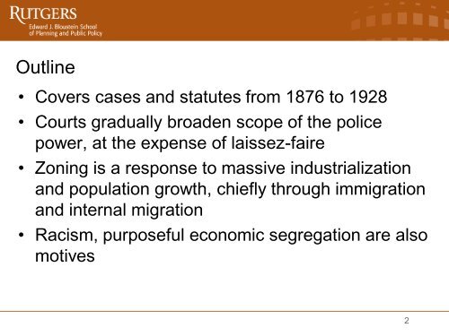 Meck, Stuart – Early Planning and Zoning Law in the U.S.