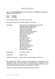 Protokoll über die 16. Geschäftssitzung des - in Laxenburg