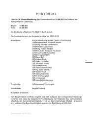 Protokoll über die 18. Geschäftssitzung des ... - in Laxenburg