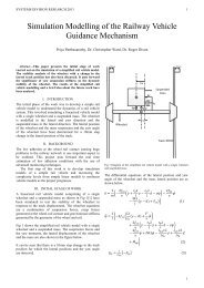 Simulation Modelling of the Railway Vehicle Guidance Mechanism