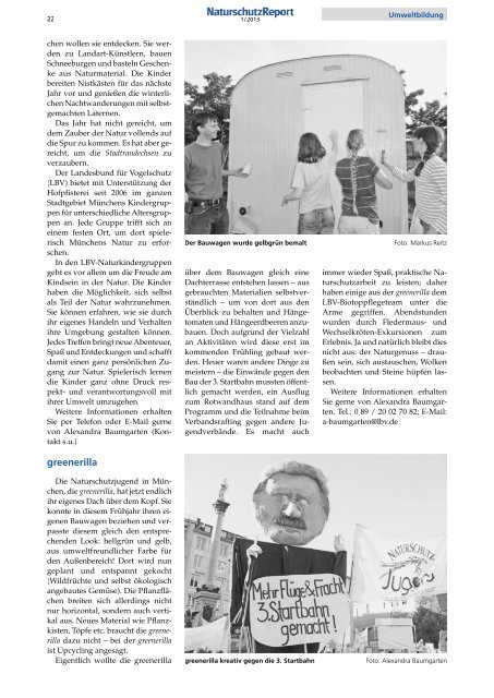 Zeitschrift der LBV-Kreisgruppe München - LBV München