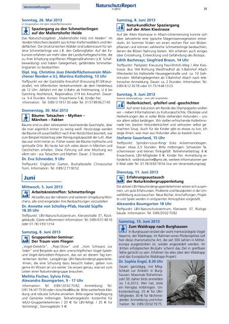 Zeitschrift der LBV-Kreisgruppe München - LBV München