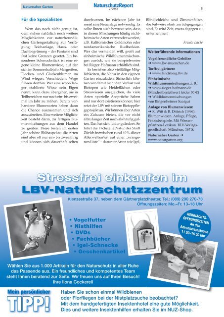 â€¢ Naturnaher Garten â€¢ Interview: Baumschutz â€¢ Alle ... - LBV MÃ¼nchen