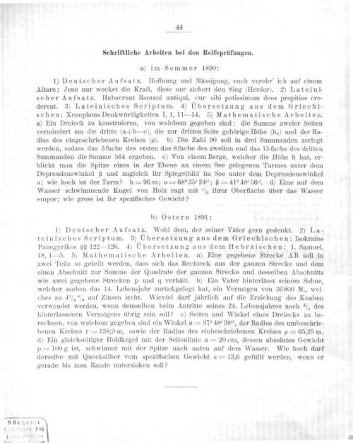 Coblenz, Königl. Gymnasium 1890/91 (pdf-Datei)