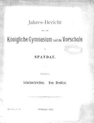 Spandau, Königl. Gymnasium 1904/05 (pdf-Datei)