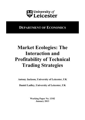 Market Ecologies - University of Leicester