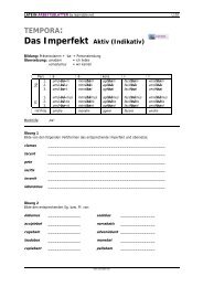 Imperfekt Aktiv (Indikativ) - Learnable