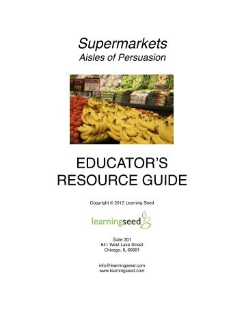 Supermarkets Aisles of Persuasion - Learning Seed