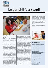 newsletter 4_2013 - Lebenshilfe Augsburg eV