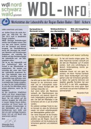WDL-Info 1 / 2013 - Lebenshilfe der Region Baden-Baden - Bühl ...