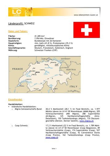 können Sie sich das gesamte Länderprofil der Schweiz downloaden.
