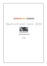 SCHULE DES LESENS Deutschland nach 1933 - Legimus