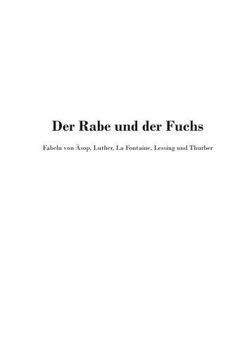 Der Rabe und der Fuchs - Legimus