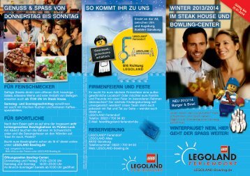 Winter 2013/2014 im steAk House und BoWling-Center ... - Legoland