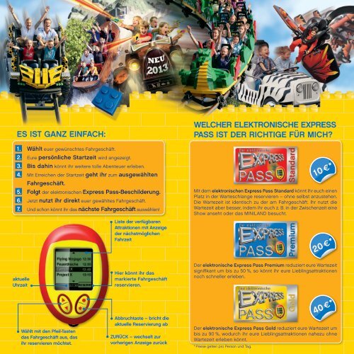 REsERvIERT EucH EuREN PLATZ, OHNE sELbsT ... - Legoland