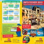 INFO-TICKER 2013 - Legoland