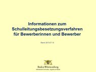 Informationen zum Schulleitungsbesetzungsverfahren