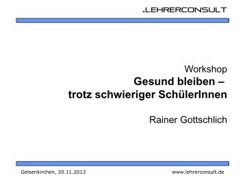 Handout Gottschlich - Fortbildung NRW