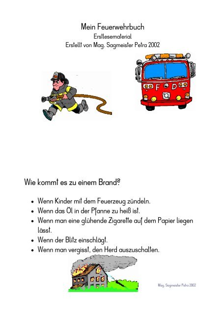 Mein Feuerwehrbuch - Lehrerweb