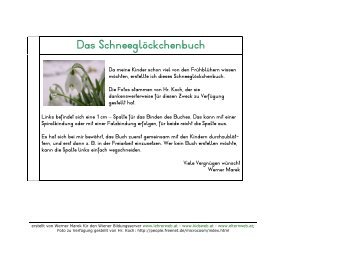 Das Schneeglöckchenbuch - Lehrerweb