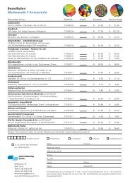 Bestelltalon 2013 Mathematik 1-3 Primarstufe - Lehrmittelverlag Zürich