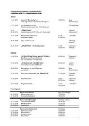 Veranstaltungen 2014 - Leinefelde-Worbis Informationen