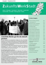 ZukunftsWerkStadt Ausgabe September 2013 - Stadt Leinefelde ...