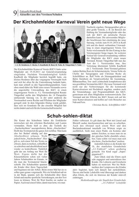 ZukunftsWerkStadt Ausgabe Dezember 2013 - Stadt Leinefelde ...