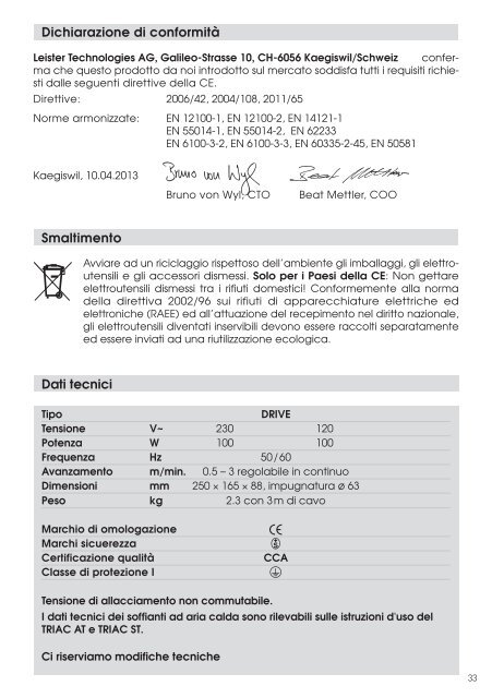 drive - Leister