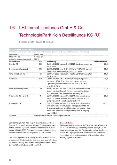 Leistungsbilanz 2009 - Leistungsbilanzportal