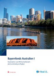Bayernfonds Australien I - LEISTUNGSBILANZPORTAL