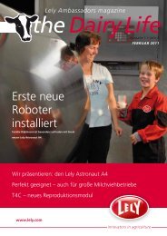 Erste neue Roboter installiert - Lely