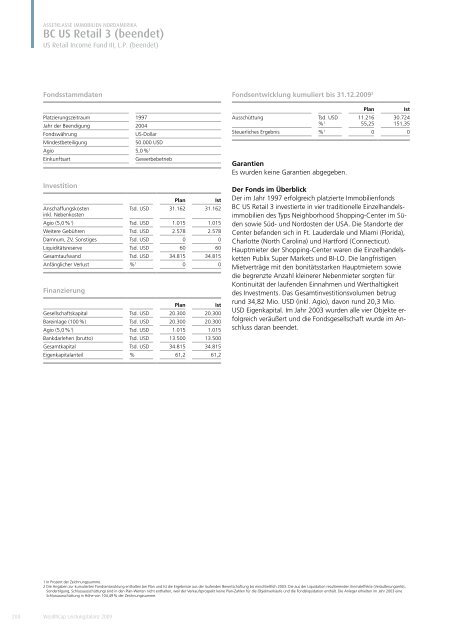 WealthCap Leistungsbilanz 2009.pdf - Leistungsbilanzportal