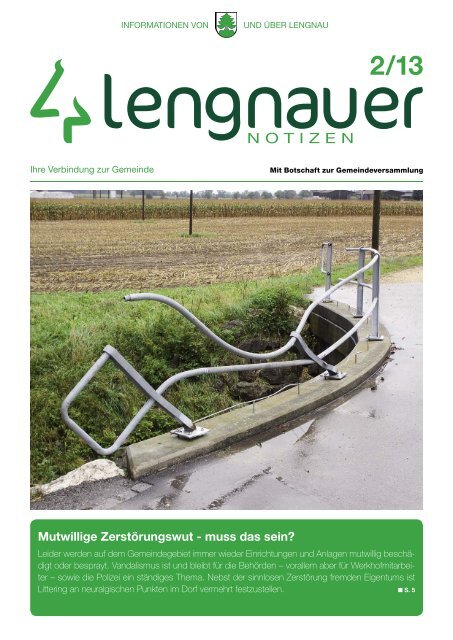 LN 2013-2.pdf - Einwohnergemeinde Lengnau BE