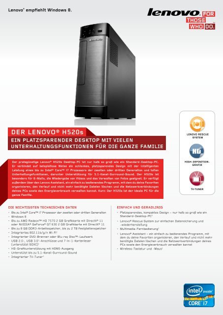 DER LENoVo® H520s