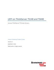 UEFI on ThinkServer TS140 and TS440 - Lenovo