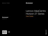 Horizon User Guide - Lenovo