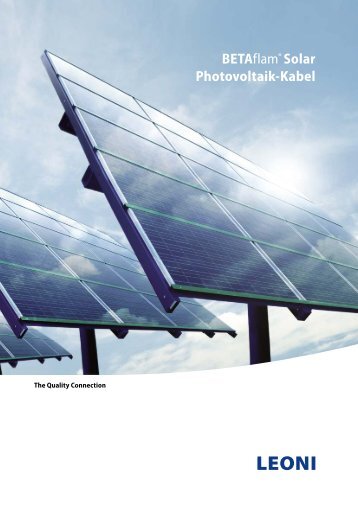 BETAflam® Solar Photovoltaik-Kabel - Leoni