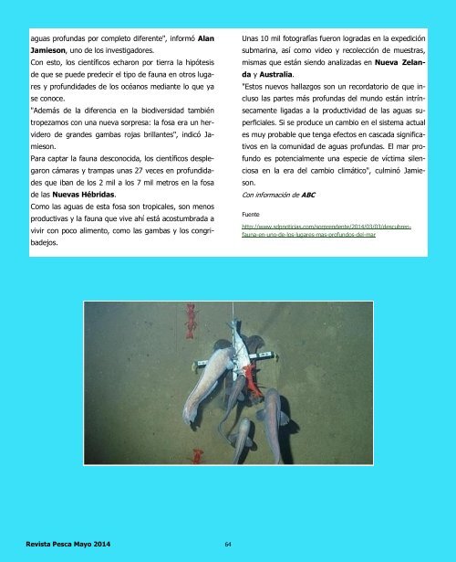 Revista Pesca Mayo 2014