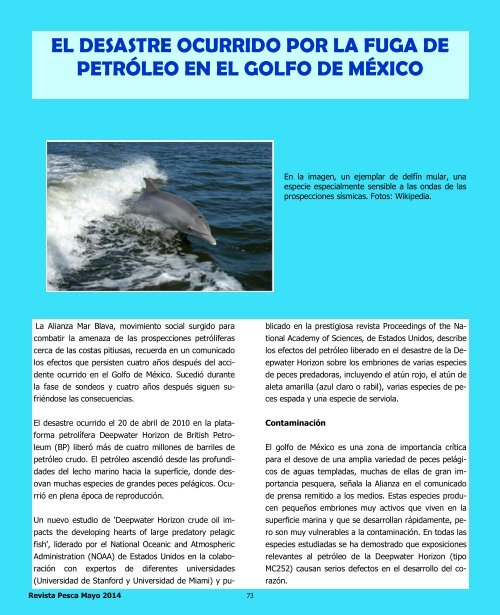 Revista Pesca Mayo 2014