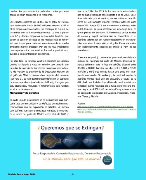 Revista Pesca Mayo 2014