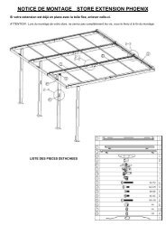 NOTICE DE MONTAGE STORE EXTENSION PHOENIX - Leroy Merlin