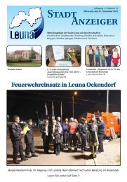 Leunaer Stadtanzeiger - Ausgabe 11/13 - Stadt Leuna
