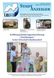 Leunaer Stadtanzeiger - Ausgabe 09/13 - Stadt Leuna