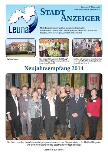 Leunaer Stadtanzeiger - Ausgabe 01/14 - Stadt Leuna
